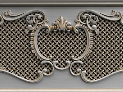 Screen radiator 3D model