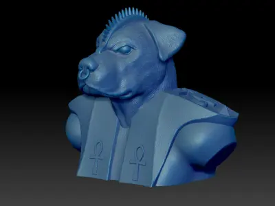 Rottweiler-Anubis Bust   3D print model