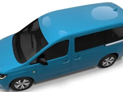 CADDY MAXI PASSENGER Low-poly 3D model