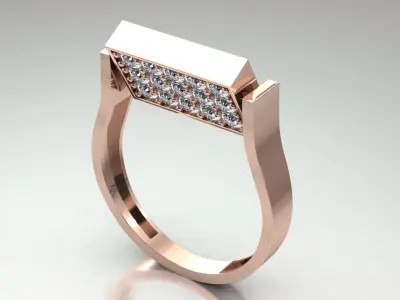 Double-sided ring Free 3D print model