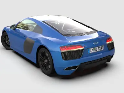 Audi r8  3D model by vahid-h