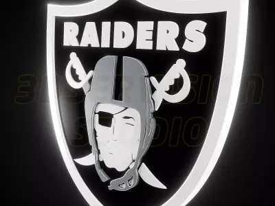 Las Vegas Raiders logo - Cinematic - 3D print 3D model