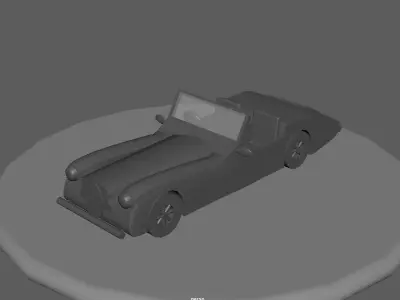 car model vintage 3D model