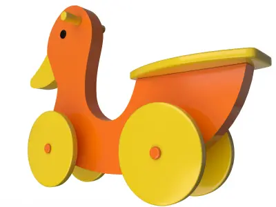 Duck Bike Low-poly 3D model