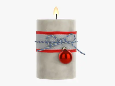 Candle Christmas DIY 04 3D model