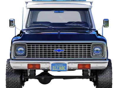 Chevrolet K5 blazer 1972 police 3D model