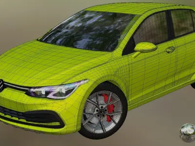 2021 VOLKSWAGEN GOLF  8 STYLE EDITION  3D model
