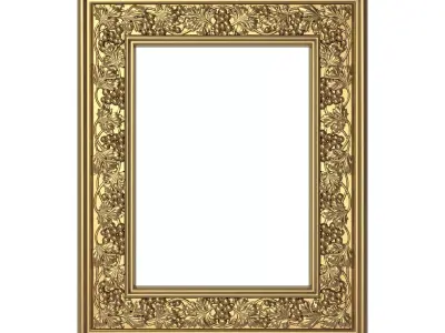 Carved Picture Frame 3D model