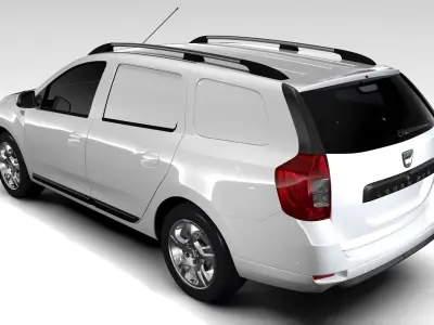 Dacia Logan MCV Fiskal 2016 3D model