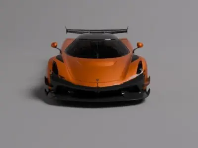 Koenigsegg Jesko Low-poly 3D model