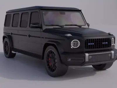 Generic Armored SUV 4 Low-poly 3D model