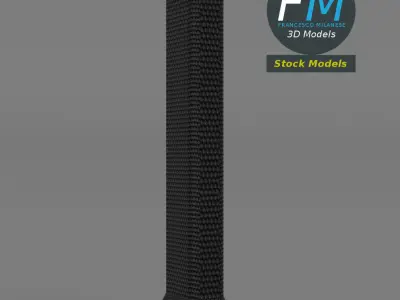 Tennis racket Low-poly 3D model