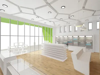 Pharmacy Beauty Store 3D model