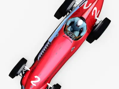 Alfa Romeo Alfetta 158 Low-poly 3D model