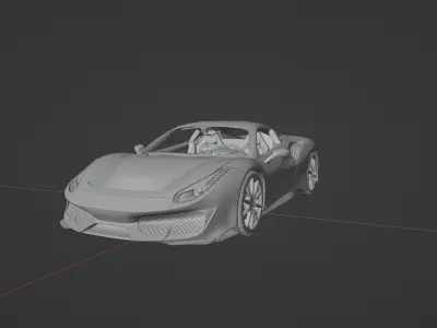 Ferrari 488 Pista 3D print model