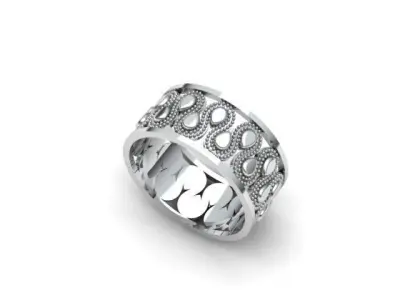 Wedding ring man 3D print model