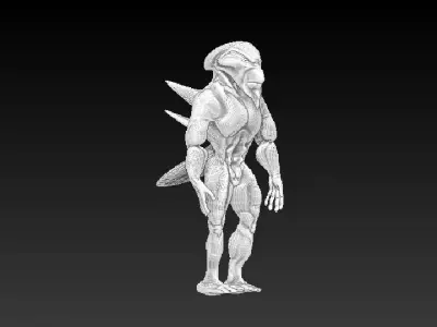 Alien creature Free 3D model