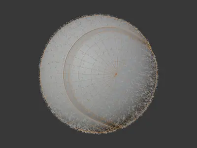 Tennis ball Low-poly 3D model