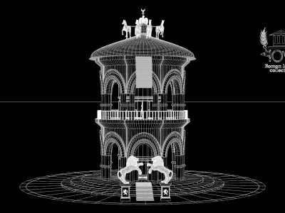 Roman Island Tower 3D model