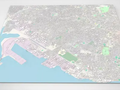 Cityscape Kingston Jamaica 3D model