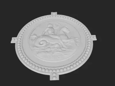 Modern Ceiling roses 3D model 3D model purchase