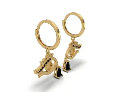 EYE EARRING 3D print model