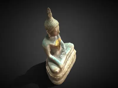 Character - Buddhahood statue 2 3D model