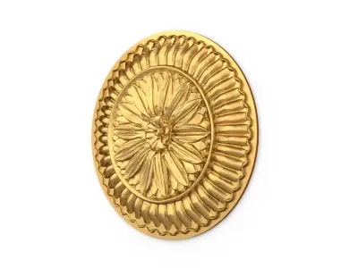 Classic carved decor ornament 394 3D model