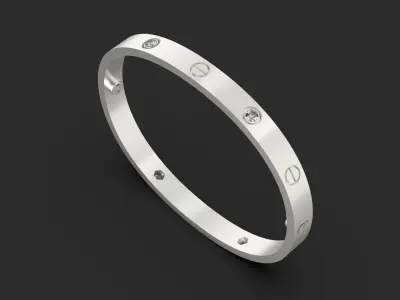 Bolt Bracelet 3D print model