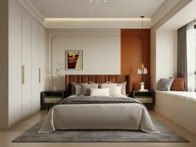 Elegant Modern Living  A Fusion of Comfort and Style 3D CAD  3D model