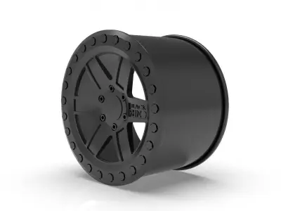 black rhino rim design 3D print model purchase
