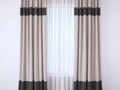 Set 113 Curtains 3D model
