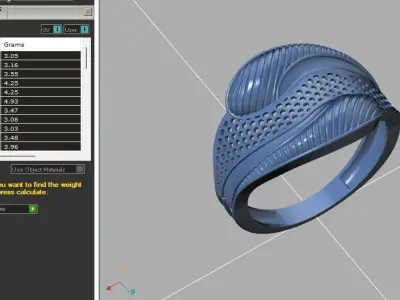 Fancy Womens Rings Plain Rings Ready STL 3DM Models Rings 3D print model 36