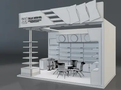 Booth Exhibition Stand a622a 3D model