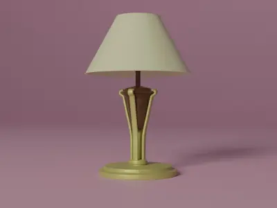 Fancy lamp Low-poly 3D model
