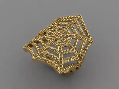Vintage Womens Diamond Ring Women Rings 3dmodels 3D print model 3D print model purchase