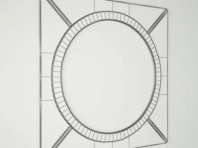 Tisbury Mirror by Currey and Co 3D model