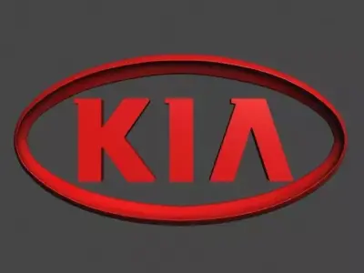 kia logo 3D model 2
