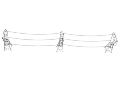 Electrical Power Line  3D model
