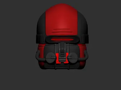 helmet high poly sculpt 3d printable ver 7 3D model 3D model 9