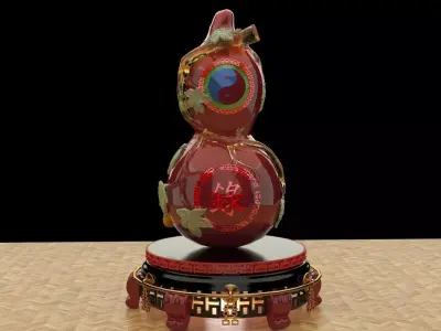 Chinese  gourd 3D  3D model