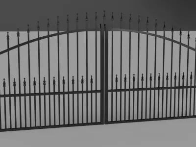 Entry gate 3D model