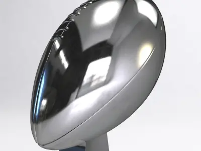 Football Trophy 3D model