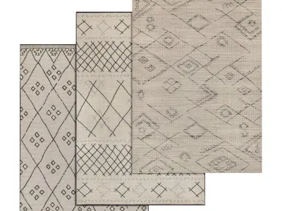 Rug Set 1491 3D model