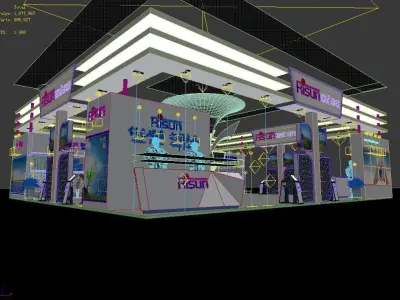 Exhibition - Area - 13X15-3DMAX2012-04 3D model