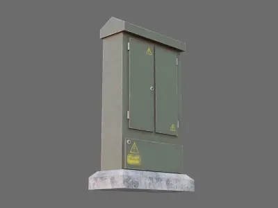 Electrical Boxes Low-poly 3D model