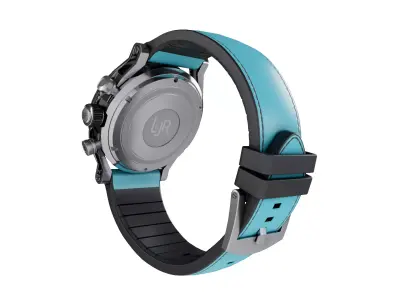 L Jr S1503 Chronograph Dial Watch Low-poly 3D model