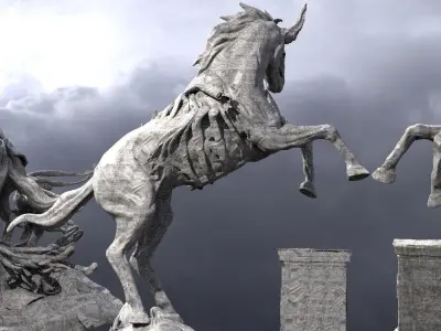 Zombie horse 3D model