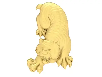 Luxury Feng Shui Tiger Jewelry 3D Model  3797 3D print model
