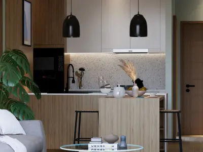 3D SketchUp Modelling and Enscape Scene Interior 3D model